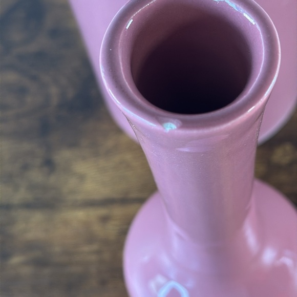 Elegant Pink Ceramic Vase Set - Picture 6 of 10